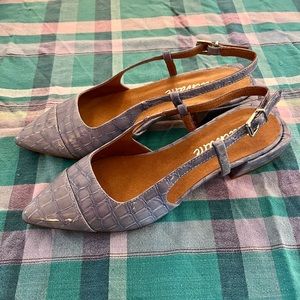 NEW L’intervalle Baby Blue Slingback Flats